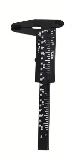 Sepetegelsin 80 mm Mini Kumpas | 0.05 mm Hassasiyet | Plastik Ölçüm Aleti