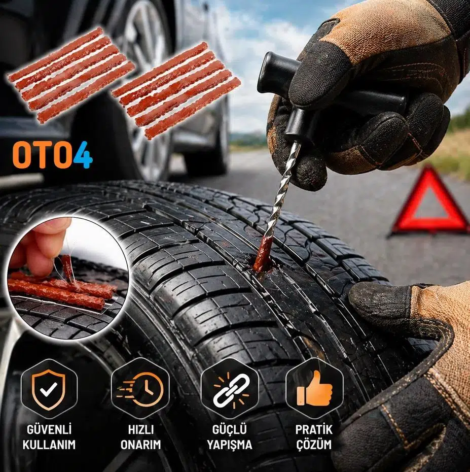 Oto4 10 Adet Lastik Tamir Onarım Fitili Yedek Oto4 10 Adet Lastik Tamir Onarım Fitili Yedek