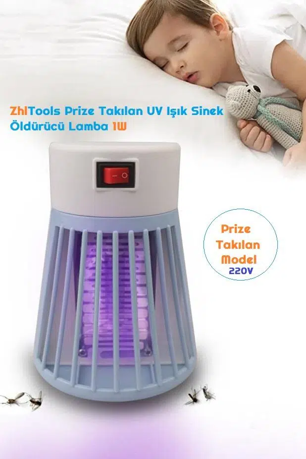 ZhlTools Prize Takılan UV Işık Sinek Öldürücü Lamba 1W