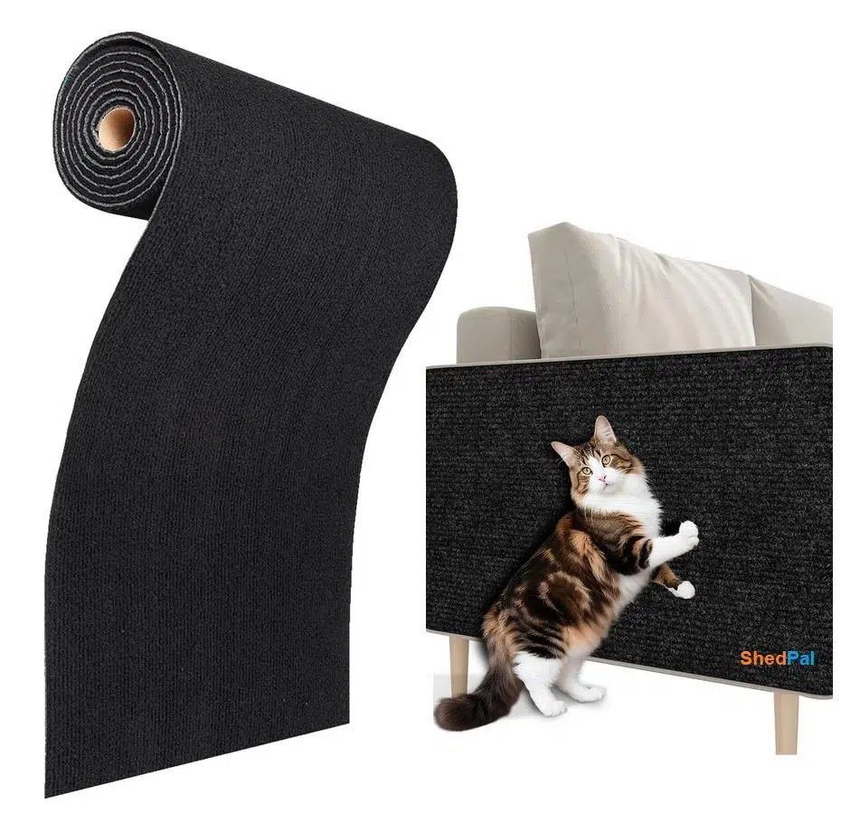 Shed Pal Yapışkanlı Kedi Tırmalama Halısı 100x30Cm Siyah Shed Pal Yapışkanlı Kedi Tırmalama Halısı 100x30Cm Siyah