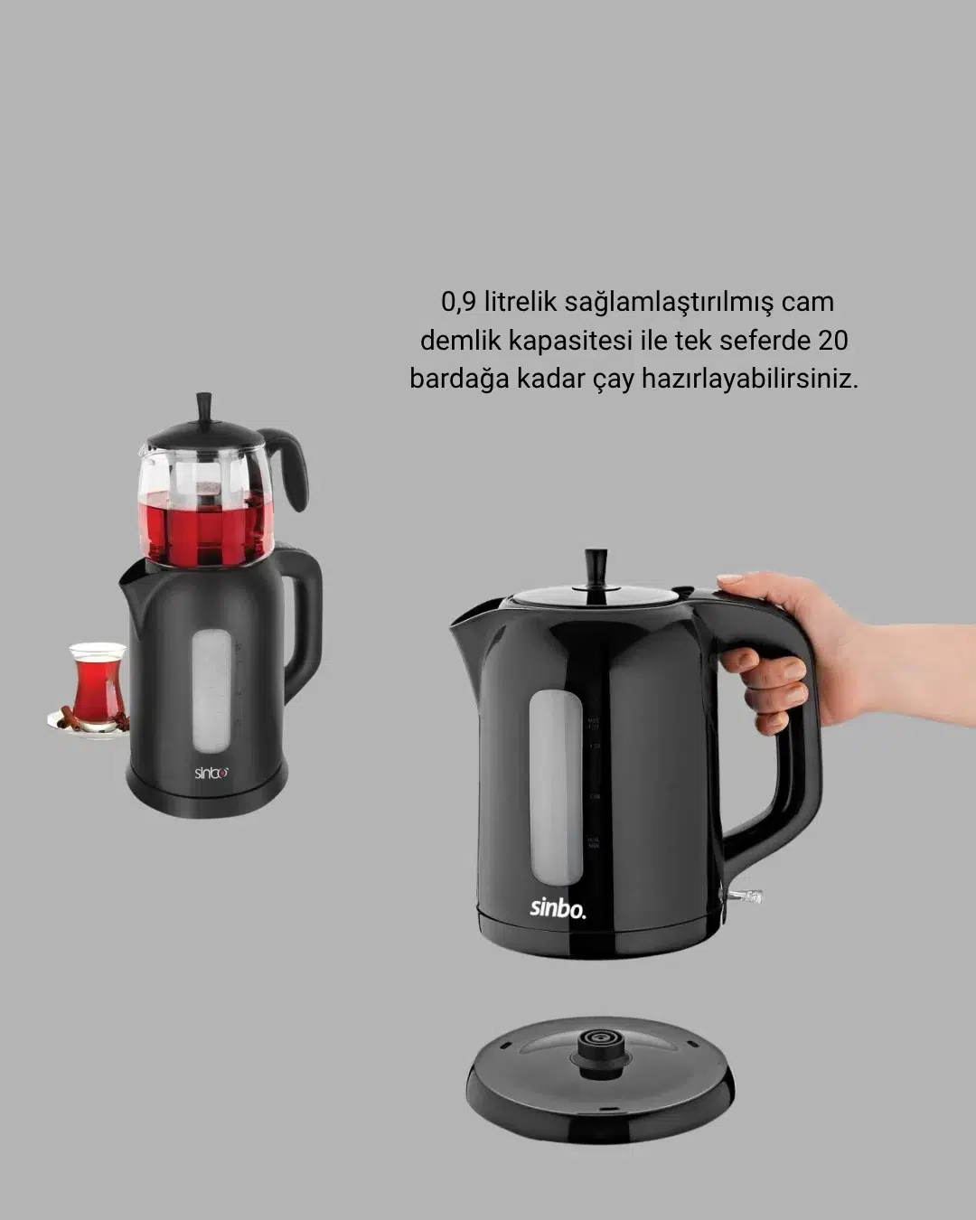 Sinbo Stm 5840 Elektrikli Çay Makinesi 1800w Cam Demlik Ve Sıcak Tutma Özellikli Sinbo Stm 5840 Elektrikli Çay Makinesi 1800w Cam Demlik Ve Sıcak Tutma Özellikli