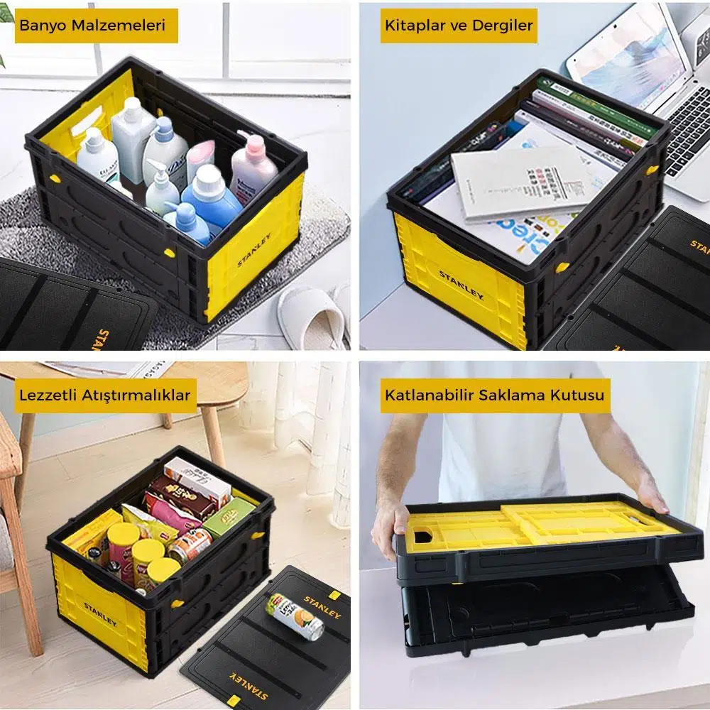 STANLEY FB533 25Kg Katlanır Çok Amaçlı Taşıma Sepeti STANLEY FB533 25Kg Katlanır Çok Amaçlı Taşıma Sepeti