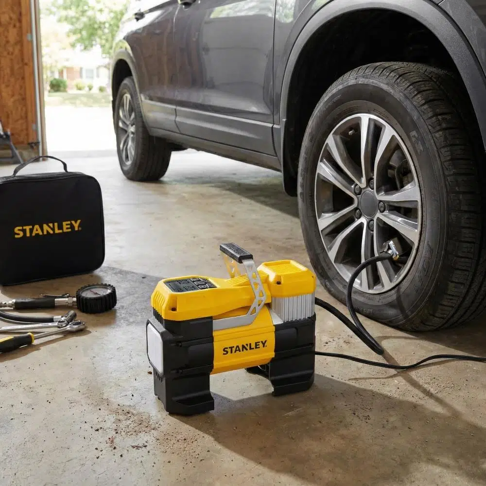 STANLEY SXIF0001 12Volt 150 PSI Dijital Basınç Göstergeli Lastik Şişirme Pompası + Led Lamba STANLEY SXIF0001 12Volt 150 PSI Dijital Basınç Göstergeli Lastik Şişirme Pompası + Led Lamba