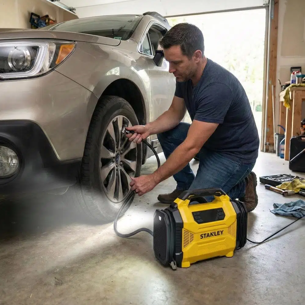 STANLEY SXIF3501 12Volt/220Volt 150 PSI Dijital Basınç Göstergeli Lastik & Yatak Şişirme Pompası + Led Lamba STANLEY SXIF3501 12Volt/220Volt 150 PSI Dijital Basınç Göstergeli Lastik & Yatak Şişirme Pompası + Led Lamba