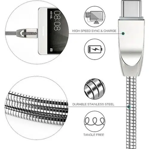 Subzero 3.1A Type-C Araç Şarj Cihazı ve Kablo A1428 Subzero 3.1A Type-C Araç Şarj Cihazı ve Kablo A1428