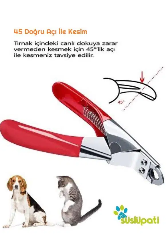 Süslüpati Kedi Köpek Giyotin Tırnak Makası Süslüpati Kedi Köpek Giyotin Tırnak Makası