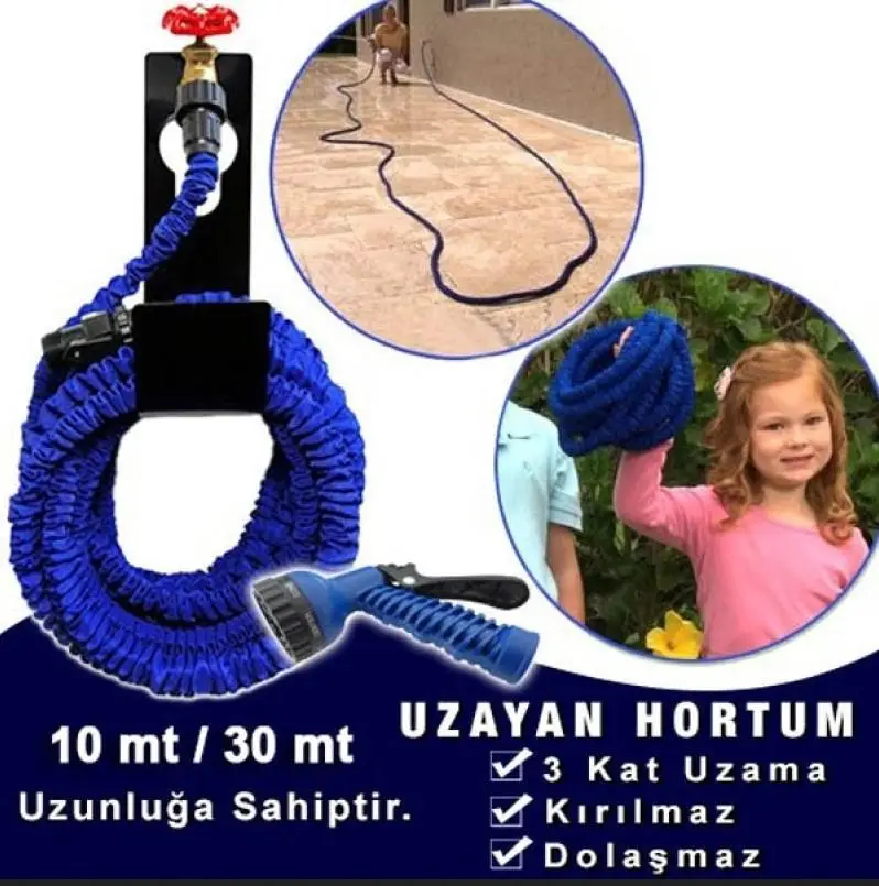 Tabancalı Uzayan Hortum 30 Metre Tabancalı Uzayan Hortum 30 Metre