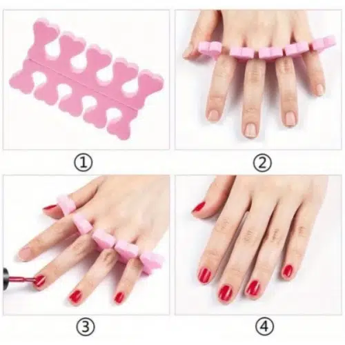 Parmak Ayırıcı Sünger Manikür Pedikür Aparatı 5 ADET Parmak Ayırıcı Sünger Manikür Pedikür Aparatı 5 ADET