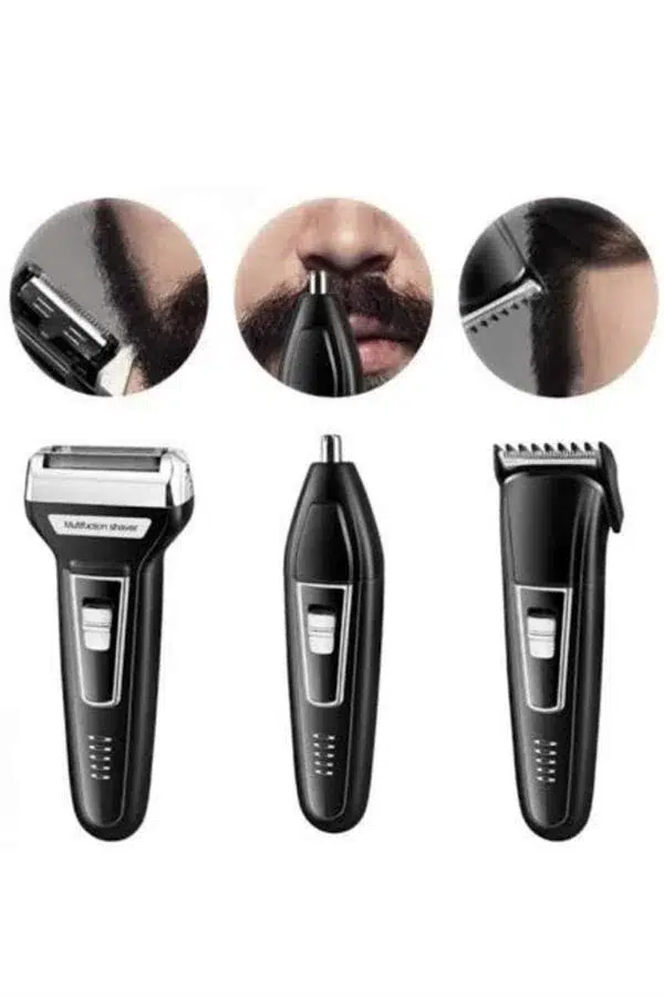 Tıraş Makinesi 3 Başlıklı T Başlıklı Hassas Ciltlere Özel Saç Sakal Vücut Kulak Ve Burun Tıraş Makinesi 3 Başlıklı T Başlıklı Hassas Ciltlere Özel Saç Sakal Vücut Kulak Ve Burun
