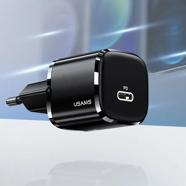 USAMS T36 20W Mini PD Hızlı Şarj Aleti 20W USB-C Güç Adaptörü USAMS T36 20W Mini PD Hızlı Şarj Aleti 20W USB-C Güç Adaptörü