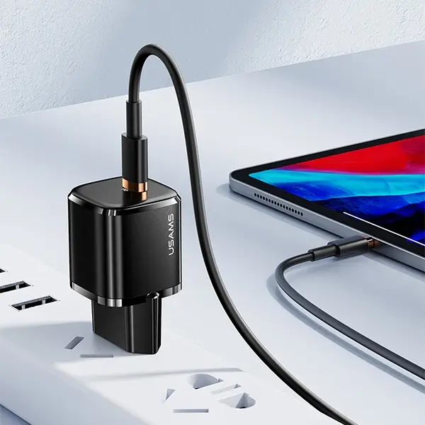 USAMS T36 20W Mini PD Hızlı Şarj Aleti 20W USB-C Güç Adaptörü USAMS T36 20W Mini PD Hızlı Şarj Aleti 20W USB-C Güç Adaptörü