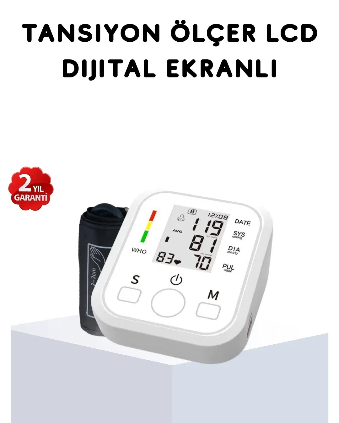 Üst Koldan Ölçüm Dijital Tansiyon Aleti – Ihb Aritmi Uyarılı Ve Çift Hafızalı Üst Koldan Ölçüm Dijital Tansiyon Aleti – Ihb Aritmi Uyarılı Ve Çift Hafızalı