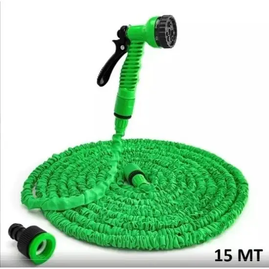 Uzayan Hortum Tabancalı 15 Metre Magic House | Bahçe Sulama İçin Expandable Hose Uzayan Hortum Tabancalı 15 Metre Magic House | Bahçe Sulama İçin Expandable Hose