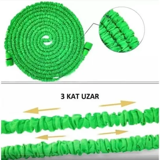 Uzayan Hortum Tabancalı 15 Metre Magic House | Bahçe Sulama İçin Expandable Hose Uzayan Hortum Tabancalı 15 Metre Magic House | Bahçe Sulama İçin Expandable Hose