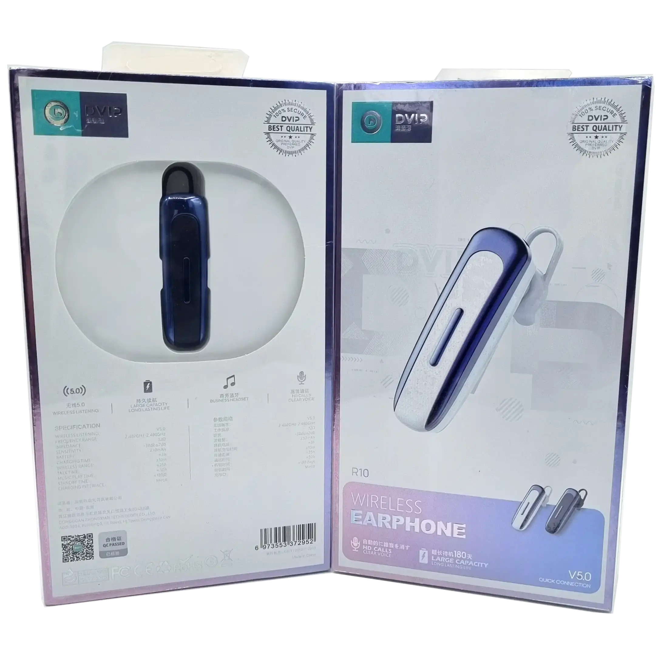 V5 Tek Taraflı Bluetooth Kulaklık DVIP R10 V5 Tek Taraflı Bluetooth Kulaklık DVIP R10