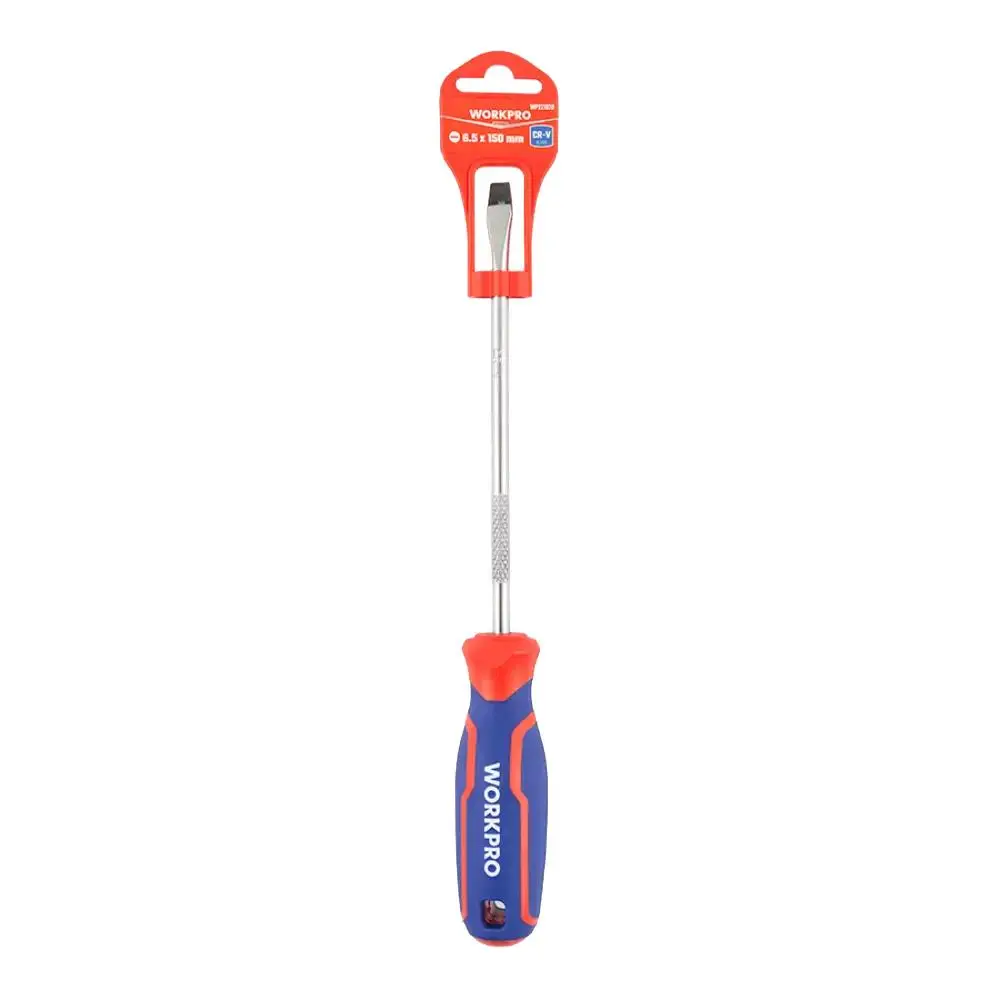 WORKPRO WP221020 6.5x150mm CR-V Manyetik Profesyonel Düz Tornavida WORKPRO WP221020 6.5x150mm CR-V Manyetik Profesyonel Düz Tornavida