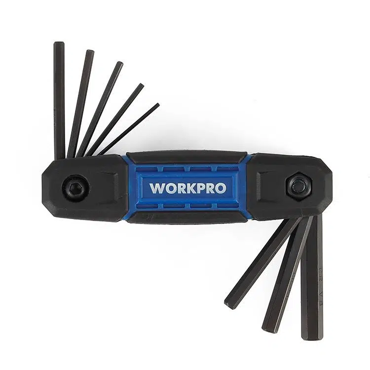 WORKPRO WP222028 8 Parça CR-V Metrik Çakı Tipi Profesyonel Allen Anahtar Takımı WORKPRO WP222028 8 Parça CR-V Metrik Çakı Tipi Profesyonel Allen Anahtar Takımı
