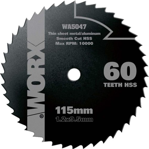 Worx WA5047 115X9,5MM Alüminyum, Pvc, Sac Kesme, Daire Testere Bıçağı Worx WA5047 115X9,5MM Alüminyum, Pvc, Sac Kesme, Daire Testere Bıçağı