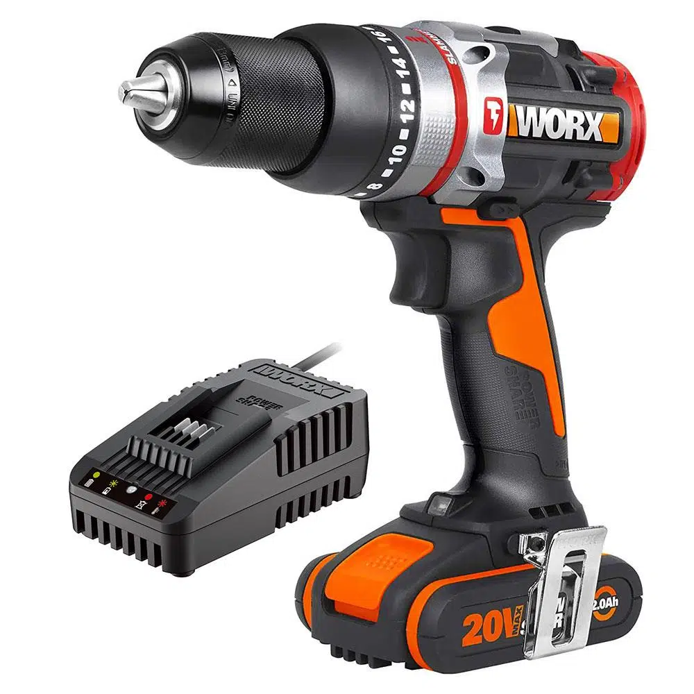 WORX WX354.9C 20Volt/2.0Ah Li-ion Tek Akülü Kömürsüz Profesyonel Darbeli Şarjlı Matkap WORX WX354.9C 20Volt/2.0Ah Li-ion Tek Akülü Kömürsüz Profesyonel Darbeli Şarjlı Matkap