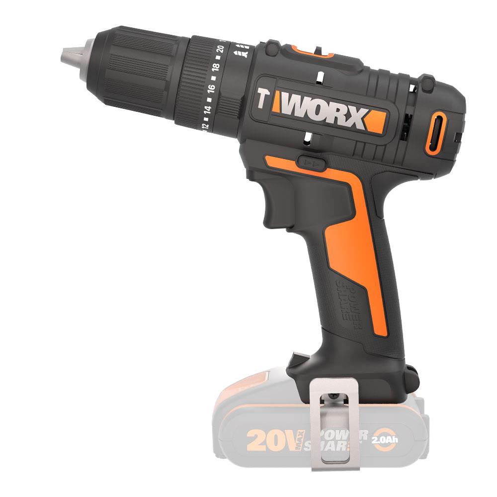WORX WX370.9 20Volt Profesyonel Şarjlı Darbeli Matkap (Akü Dahil Değildir) WORX WX370.9 20Volt Profesyonel Şarjlı Darbeli Matkap (Akü Dahil Değildir)