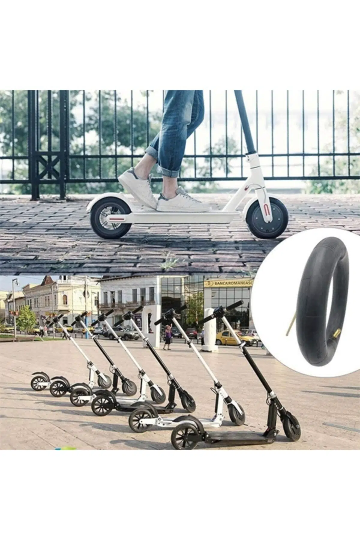 Xiaomi Mijia Pro Elektrikli Scooter Için 8.5 Inch Iç Lastik Siyah Xiaomi Mijia Pro Elektrikli Scooter Için 8.5 Inch Iç Lastik Siyah