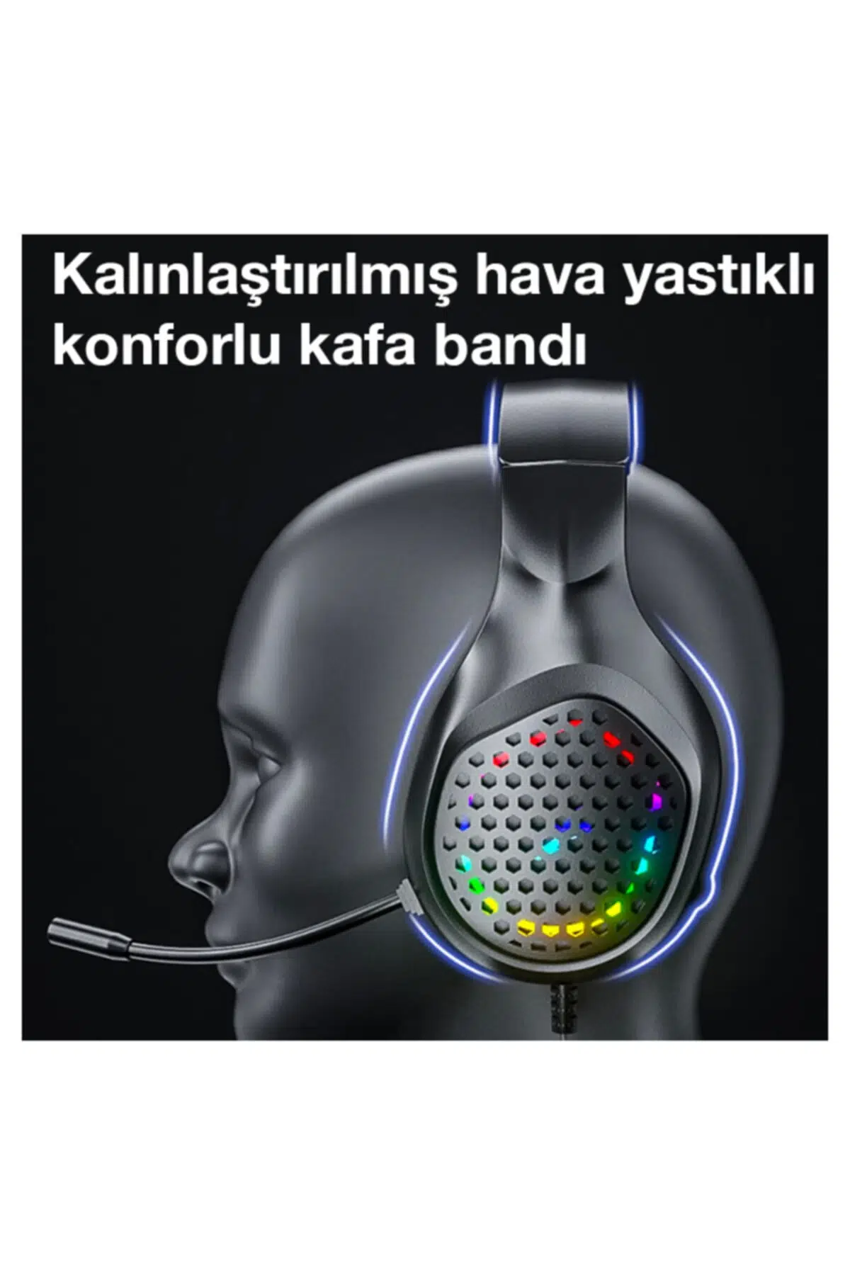 Xmowi R1 Gaming Mikrofonlu Rgb Oyuncu Kulaklığı Pc- Dizüstü Ve Ps4 Mavi,siyah Xmowi R1 Gaming Mikrofonlu Rgb Oyuncu Kulaklığı Pc- Dizüstü Ve Ps4 Mavi,siyah