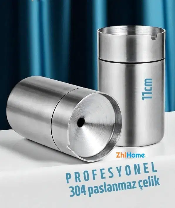 Zhlhome Duman Vermeyen At Sönsün Küllük Çelik Metal Kül Tablası 11Cm