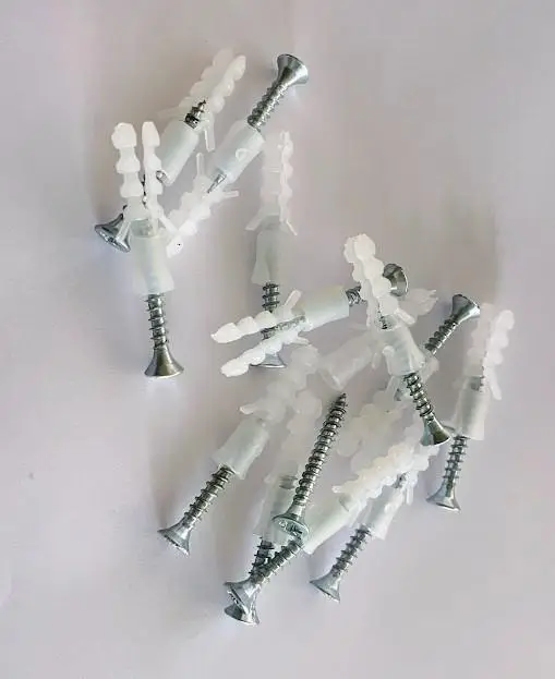 Zhltools 10 adet vidalı dubel 3 cm