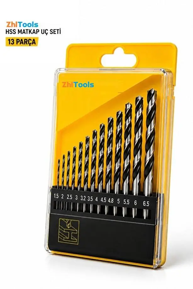 Zhltools 16 Parça HSS Matkap Ucu Seti Beton Ahşap Metal Delme Zhltools 16 Parça HSS Matkap Ucu Seti Beton Ahşap Metal Delme