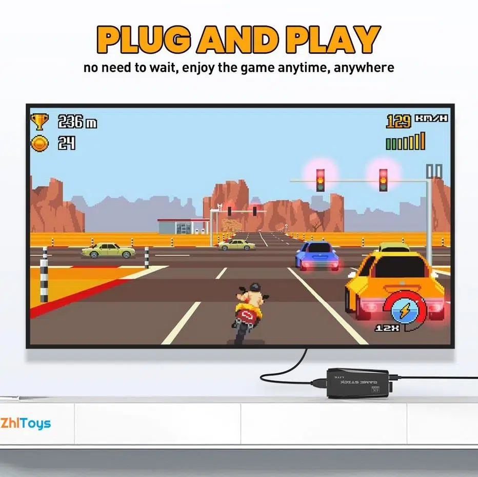 Zhltoys Tv Atari 4K HDMI Game Stıck 20000 Oyunlu Nostalji Atari 2 Kollu Game Stick Zhltoys Tv Atari 4K HDMI Game Stıck 20000 Oyunlu Nostalji Atari 2 Kollu Game Stick