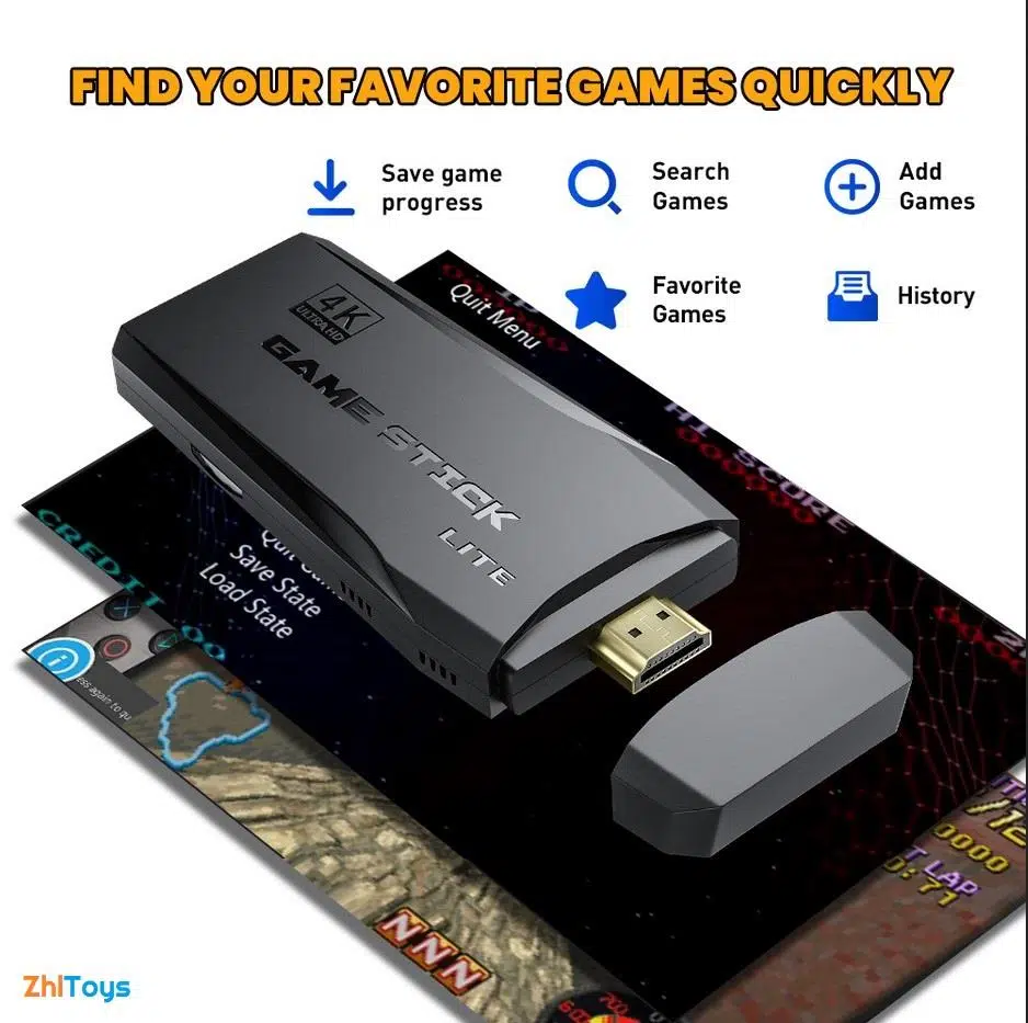 Zhltoys Tv Atari 4K HDMI Game Stıck 20000 Oyunlu Nostalji Atari 2 Kollu Game Stick Zhltoys Tv Atari 4K HDMI Game Stıck 20000 Oyunlu Nostalji Atari 2 Kollu Game Stick