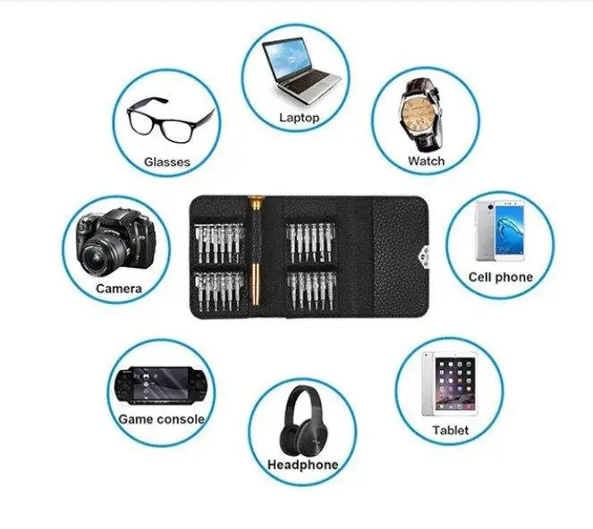 Oto4 25Parça Telefon Elektronik Tamir Saatçi Küçük Mini Tornavida Seti Oto4 25Parça Telefon Elektronik Tamir Saatçi Küçük Mini Tornavida Seti