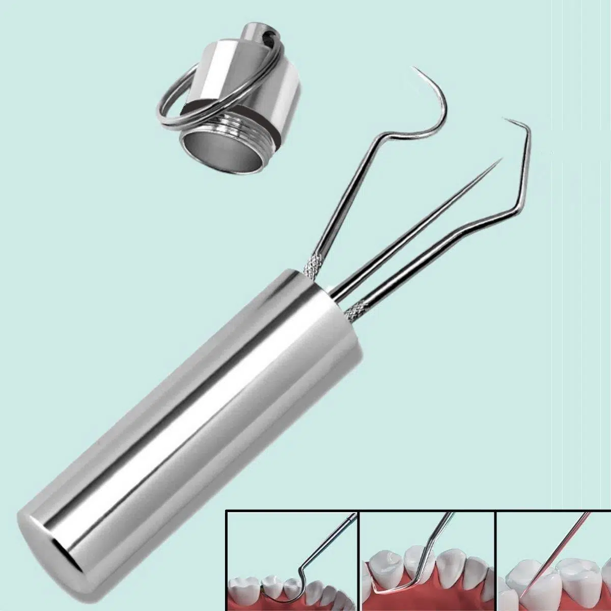 Zhltools 7 Parça Çelik Ağız Diş Tartar Sökücü Temizlik Bakım Seti Zhltools 7 Parça Çelik Ağız Diş Tartar Sökücü Temizlik Bakım Seti