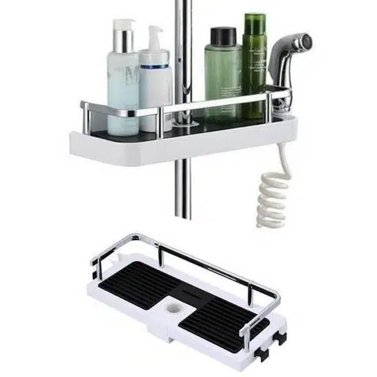 Zhltools Banyo Direğine Asılabilir Köşelik Şampuanlık Sabunluk Çift Askılı Düzenleyici Raf Paslanmaz Zhltools Banyo Direğine Asılabilir Köşelik Şampuanlık Sabunluk Çift Askılı Düzenleyici Raf Paslanmaz