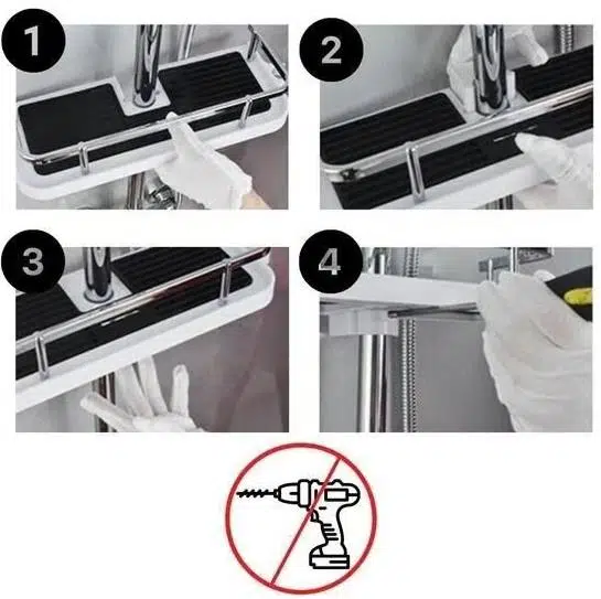 Zhltools Banyo Direğine Asılabilir Köşelik Şampuanlık Sabunluk Çift Askılı Düzenleyici Raf Paslanmaz Zhltools Banyo Direğine Asılabilir Köşelik Şampuanlık Sabunluk Çift Askılı Düzenleyici Raf Paslanmaz