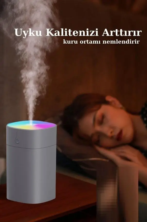 Zhltools Humidifier 400 Ml Ulrasonik Hava Nemlendirici Buhar Makinesi Ve Aroma Difüzörü H2o Zhltools Humidifier 400 Ml Ulrasonik Hava Nemlendirici Buhar Makinesi Ve Aroma Difüzörü H2o