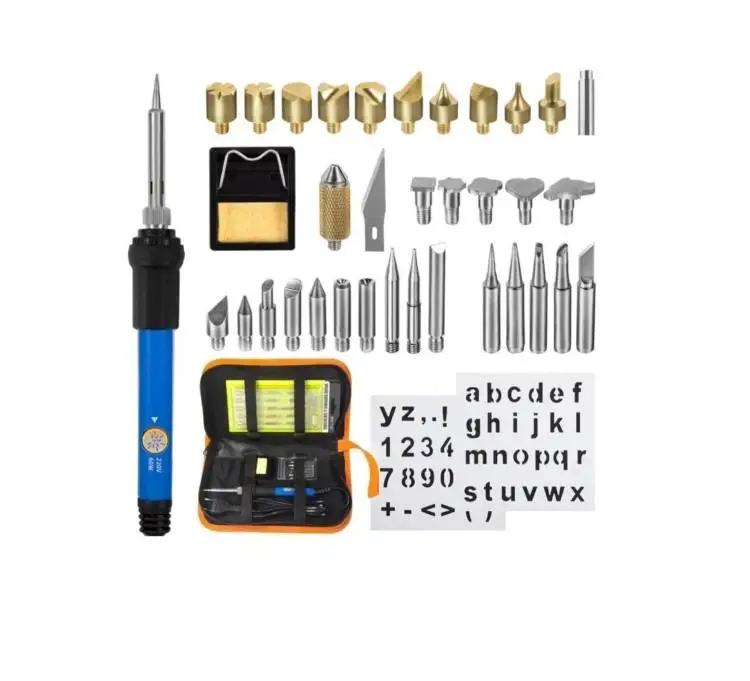 Zhltools Isı Ayarlı Havya ve Lehim Seti Ahşap Yakma Setli