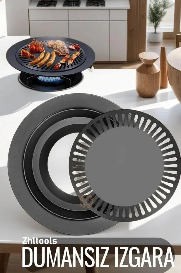 Zhltools Izgara Stovetop Grill Ocak Üstü Yanmaz Yapışmaz Dumansız Grill Zhltools Izgara Stovetop Grill Ocak Üstü Yanmaz Yapışmaz Dumansız Grill