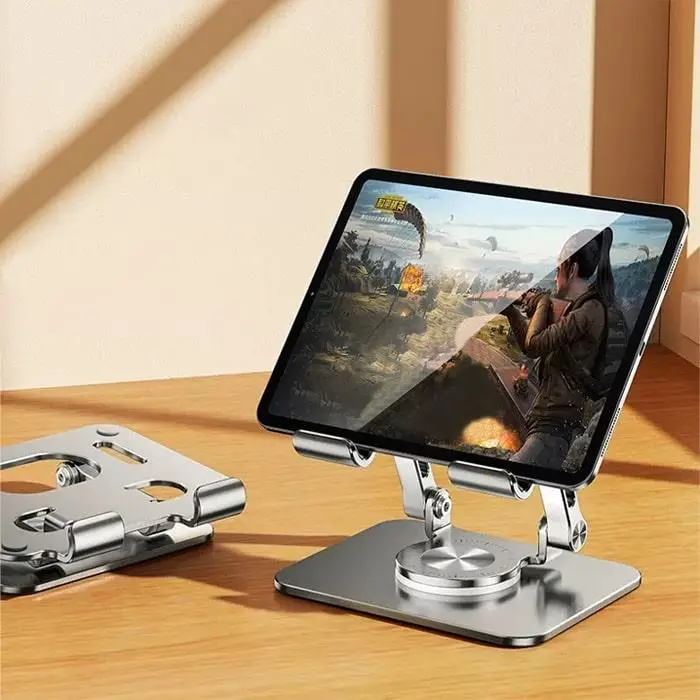 Zhltools Katlanabilir Alüminyum Tablet ve Telefon Tutucu Standı Gümüş Zhltools Katlanabilir Alüminyum Tablet ve Telefon Tutucu Standı Gümüş