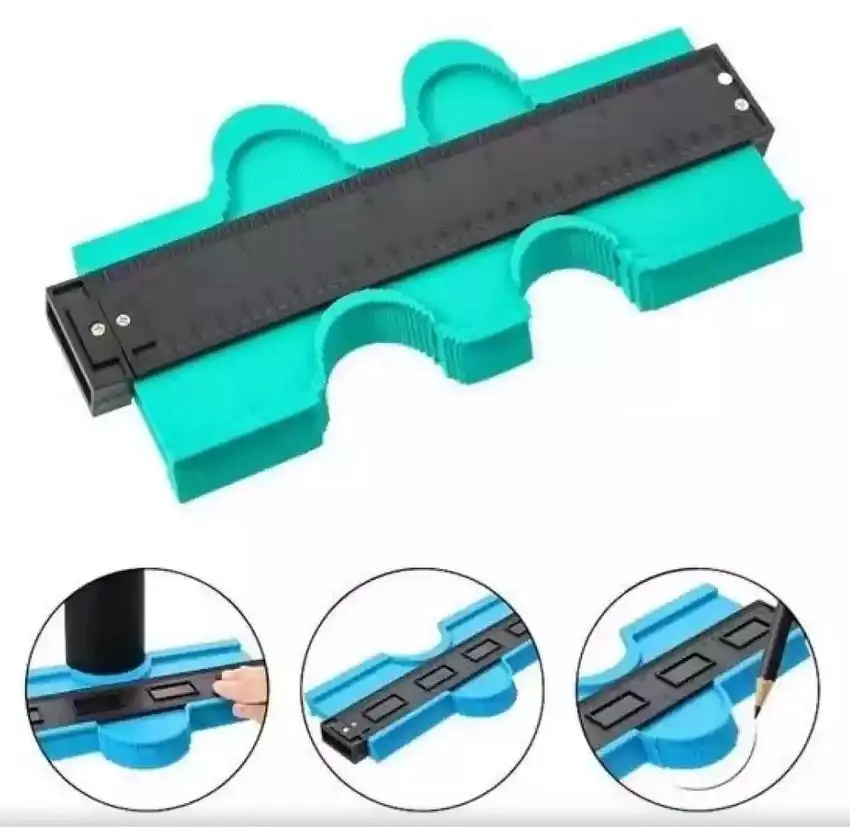 Zhltools Kontur Ölçüm Cihazı Ahşap Fayans Şekillendirme Kalıbı 24 cm