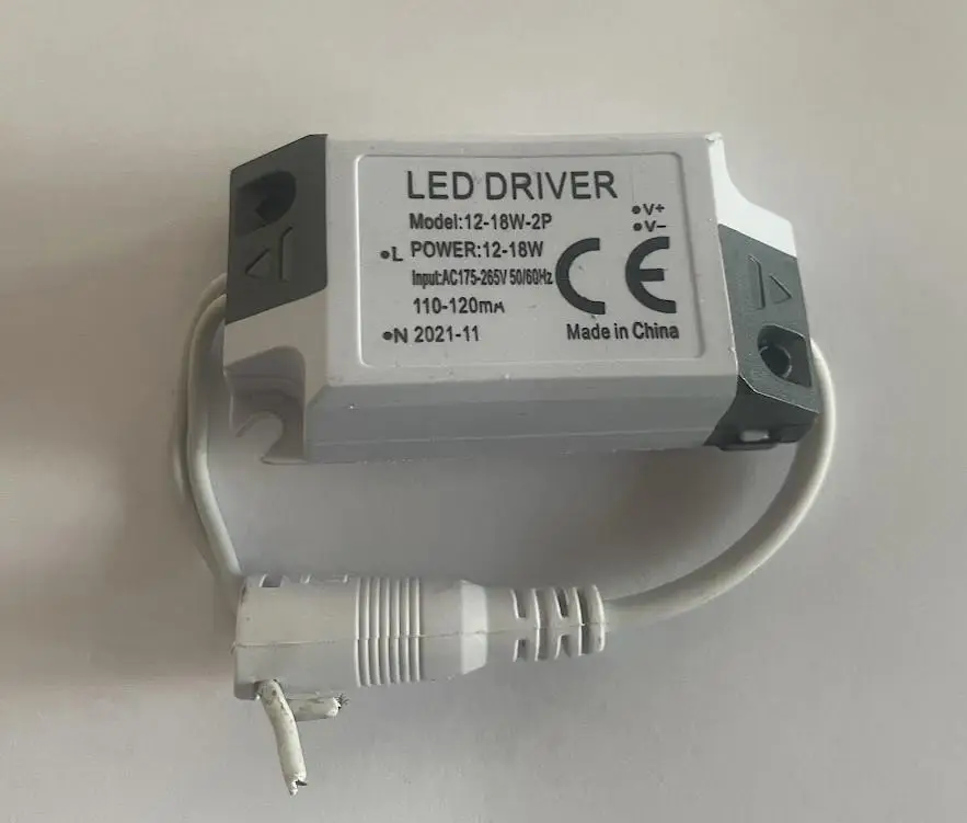 Zhltools Led Driver 12-18W Yuvarlak Girişli