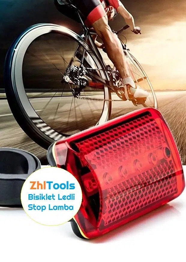 Zhltools Ledli Bisiklet Arka Stop İkaz Lambası Zhltools Ledli Bisiklet Arka Stop İkaz Lambası