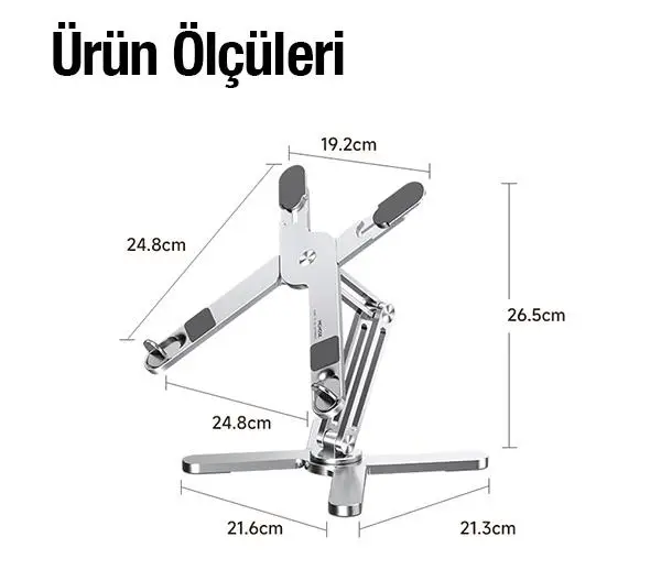 Zhltools MC N86 Katlanabilir 360° Dönebilen Masaüstü Laptop Standı Zhltools MC N86 Katlanabilir 360° Dönebilen Masaüstü Laptop Standı