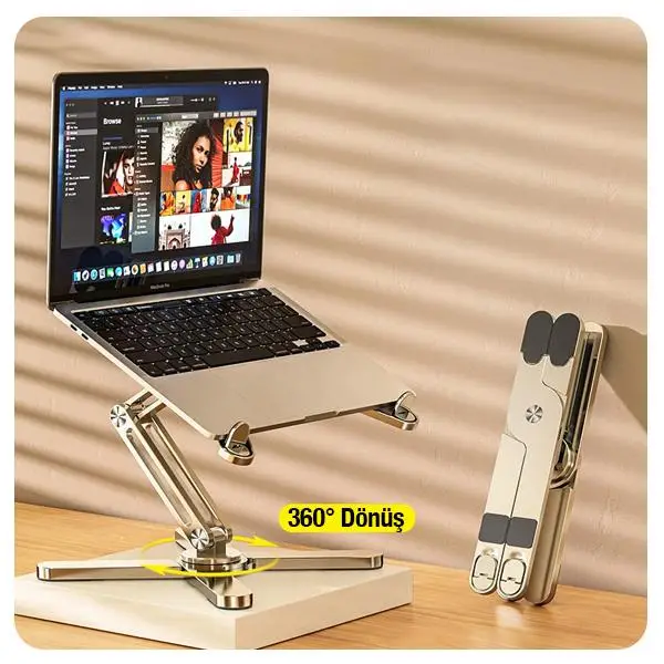 Zhltools MC N86 Katlanabilir 360° Dönebilen Masaüstü Laptop Standı Zhltools MC N86 Katlanabilir 360° Dönebilen Masaüstü Laptop Standı