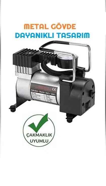 Zhltools Metal Gövdeli Oto Lastik Hava Kompresörü 12V 140 PSI Hızlı Şişirme Zhltools Metal Gövdeli Oto Lastik Hava Kompresörü 12V 140 PSI Hızlı Şişirme