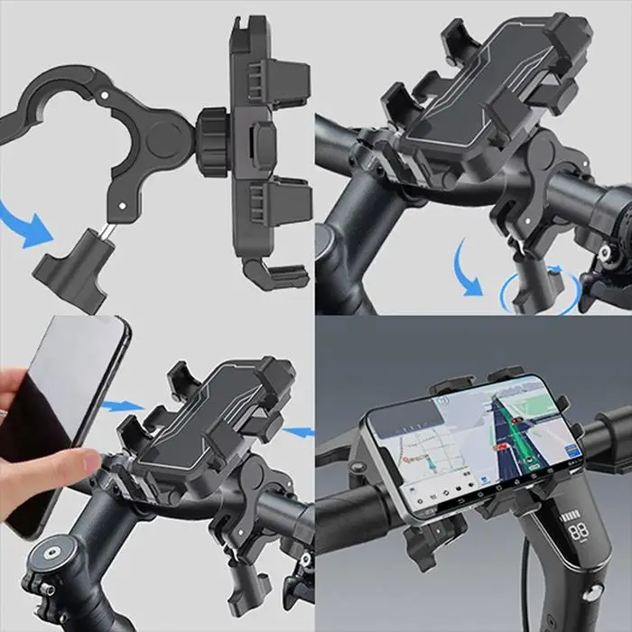Zhltools Motosiklet Bisiklet İçin Gidon Bağlantılı Alüminyum Telefon Tutucu Zhltools Motosiklet Bisiklet İçin Gidon Bağlantılı Alüminyum Telefon Tutucu