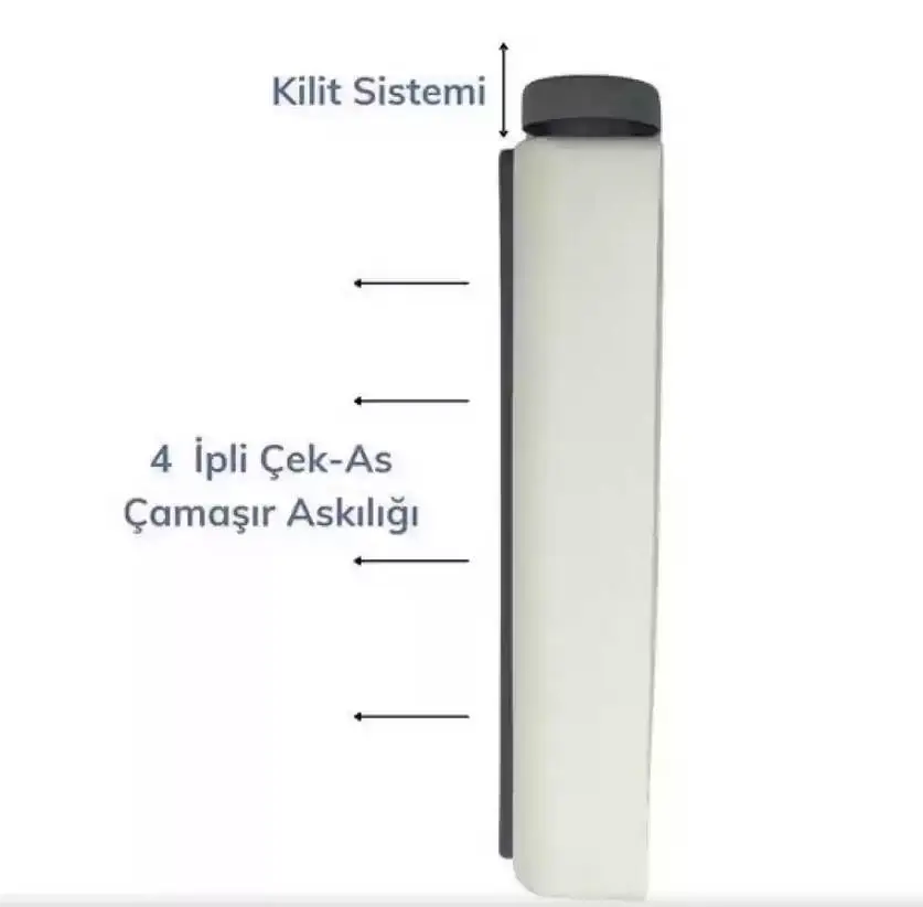 Zhltools Pratik Portatif Yeni Nesil Çek-As Kolay Askılık 4 İpli Çamaşır Askılığı Zhltools Pratik Portatif Yeni Nesil Çek-As Kolay Askılık 4 İpli Çamaşır Askılığı