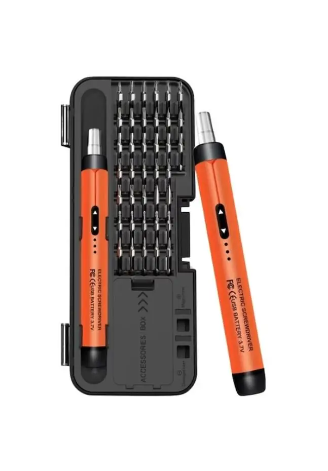 Zhltools Profesyonel Elektrikli Tornavida Seti 600mah Şarjlı 38 Parça Hassas Vida Seti
