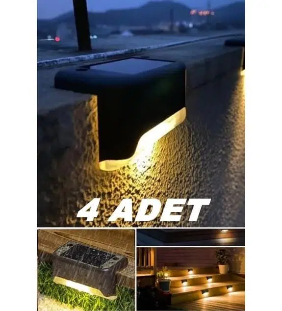 Zhltools Solar Güneş Enerjili Merdiven Lambası 4 Adet Zhltools Solar Güneş Enerjili Merdiven Lambası 4 Adet