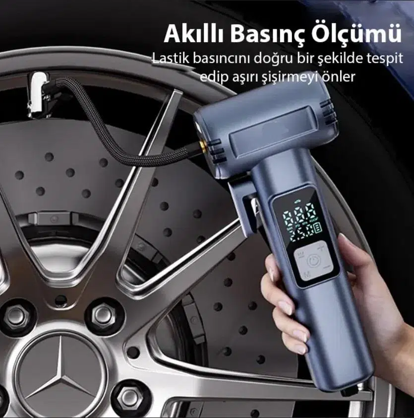 Sepetinegelsin ST-5530 Dijital Şarjlı Araç Lastik Hava Şişirme Pompası Penere Kırıcı Sepetinegelsin ST-5530 Dijital Şarjlı Araç Lastik Hava Şişirme Pompası Penere Kırıcı